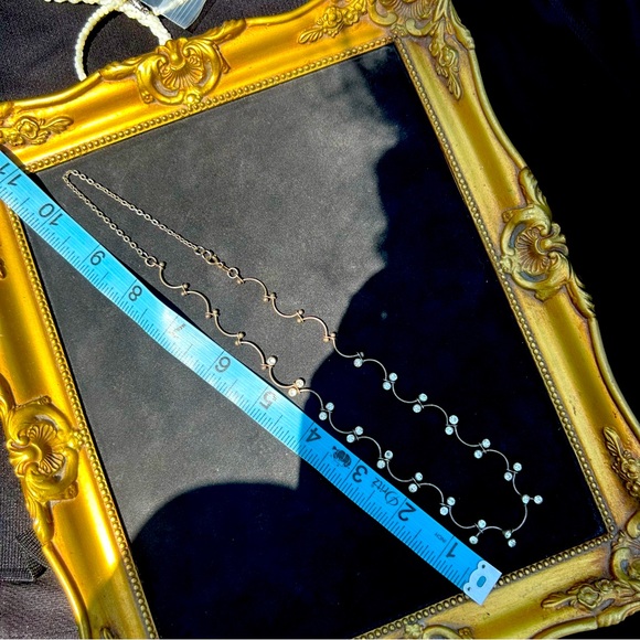 Vintage Sterling Silver and Rhinestone Necklace - Picture 5 of 5